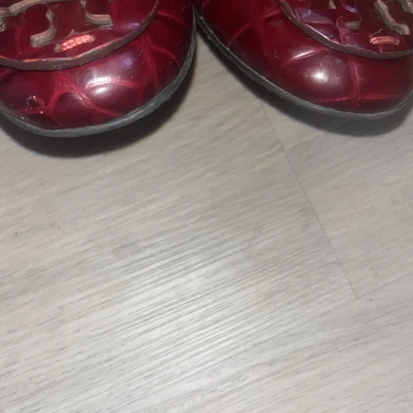 Tory Burch Burgundy Ballet Flats - Picture 14 of 15